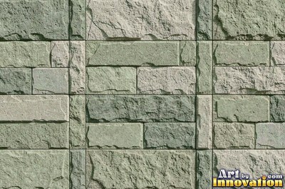 Sandstone with fossil ripple marks across it in sandy tan