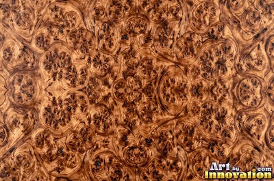 Buckeye style burl with pale and dark marbled patches