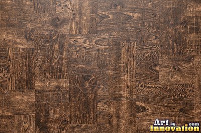 Flowing cathedral grain arches in a planed hardwood board