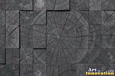 Rough sawn wood with circular saw marks crossing the open grain