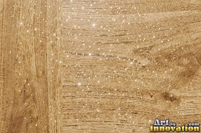 Tight quarter sawn wood grain with shimmering ray flecks along the board