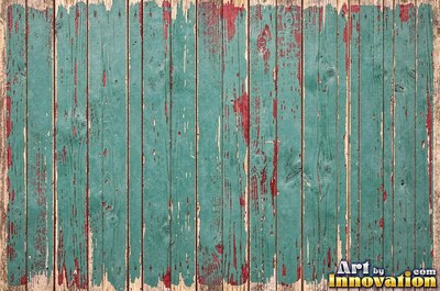 Dry brushed violet paint streaked thin over rough sawn wood