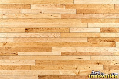 Basket weave parquet of small blocks in driftwood silver gray