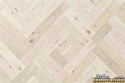 Long deck boards with rounded edges and dark screw heads in neat lines