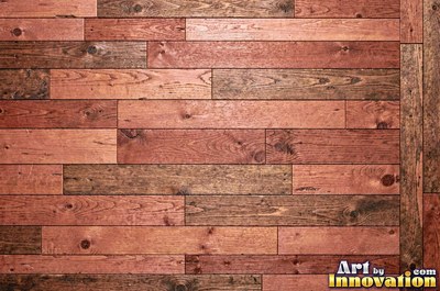 Long deck boards with rounded edges and dark screw heads in neat lines