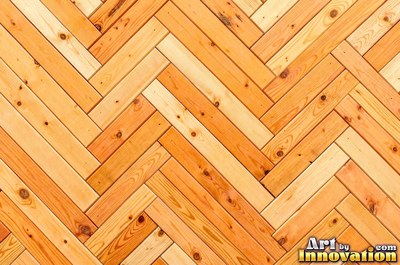 Long deck boards with rounded edges and dark screw heads in neat lines