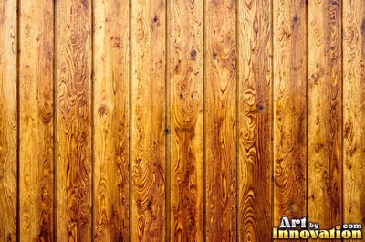 Wide boards in espresso brown stain with hairline checks and nail holes