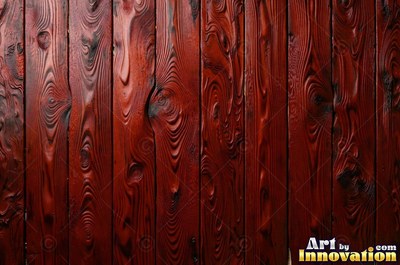Rough sawn timber boards with faint saw marks under a dark walnut stain