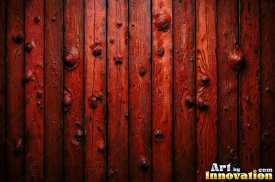 Rough sawn timber boards with faint saw marks under a dark walnut stain