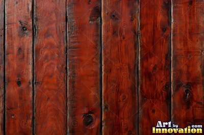 Tall vertical planks of old growth timber in a deep translucent stain