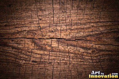 Old barn siding with peeling layers, splits and worn knots