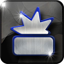 Silver glass icon design with reflective finish, AI-generated UI graphic by Art by Innovation
