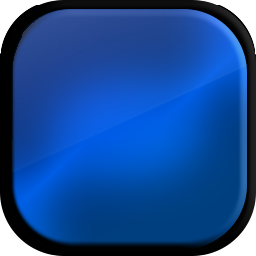 Blue-black glossy digital icon design in UHD PNG, AI-generated graphic art by Art by Innovation