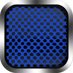 A glass overlay button icon catching a soft highlight
