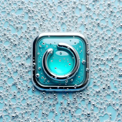 A glass overlay button icon catching a soft highlight