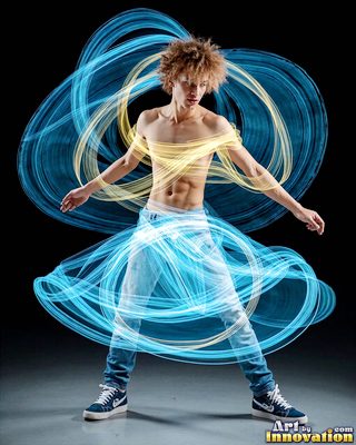 The male form in bold color, light, and motion. Cinematic UHD abstract art.