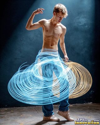The male form in bold color, light, and motion. Cinematic UHD abstract art.