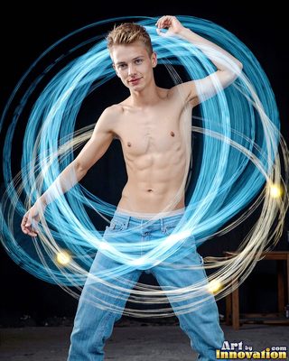 The male form in bold color, light, and motion. Cinematic UHD abstract art.