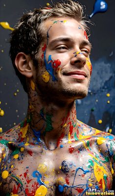 The male form in bold color, light, and motion. Cinematic UHD abstract art.