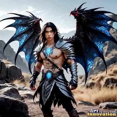 Male angels with luminous wings, holy light, and fallen legend. Cinematic UHD art.