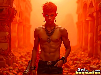 Male angels with luminous wings, holy light, and fallen legend. Cinematic UHD art.