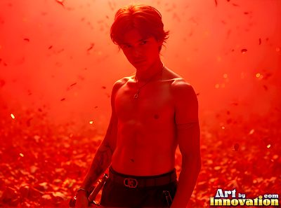 Male angels with luminous wings, holy light, and fallen legend. Cinematic UHD art.