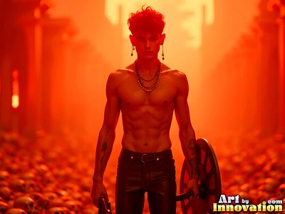Male angels with luminous wings, holy light, and fallen legend. Cinematic UHD art.