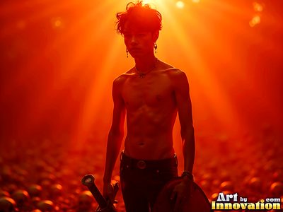 Male angels with luminous wings, holy light, and fallen legend. Cinematic UHD art.