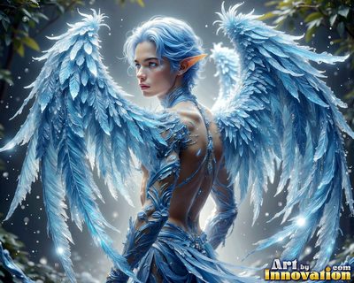 Male angels with luminous wings, holy light, and fallen legend. Cinematic UHD art.