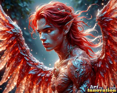Male angels with luminous wings, holy light, and fallen legend. Cinematic UHD art.