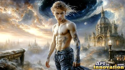 Beautiful men in striking portraits and scenes across the golden city and beyond. Cinematic UHD.
