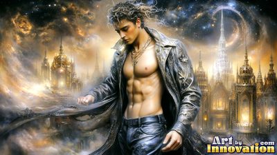Beautiful men in striking portraits and scenes across the golden city and beyond. Cinematic UHD.