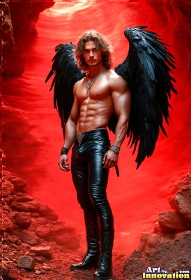 Dark male art of demons, vampires, and shadowed legend. Cinematic UHD.