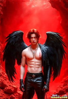 Dark male art of demons, vampires, and shadowed legend. Cinematic UHD.