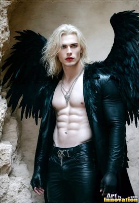 Dark male art of demons, vampires, and shadowed legend. Cinematic UHD.