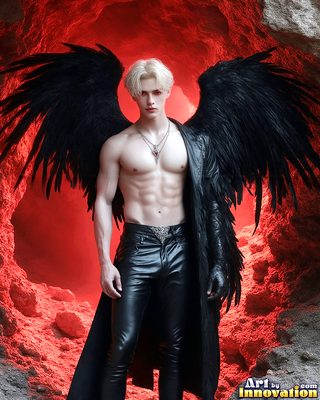 Dark male art of demons, vampires, and shadowed legend. Cinematic UHD.