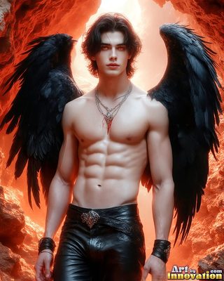 Dark male art of demons, vampires, and shadowed legend. Cinematic UHD.