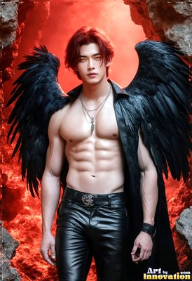 Dark male art of demons, vampires, and shadowed legend. Cinematic UHD.