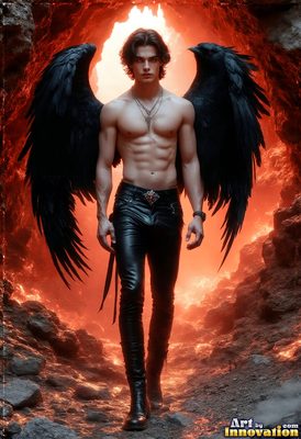 Dark male art of demons, vampires, and shadowed legend. Cinematic UHD.