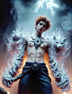 Male magic and myth: dragons, mages, elves, and sorcery. Cinematic UHD art.