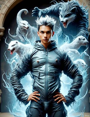Male magic and myth: dragons, mages, elves, and sorcery. Cinematic UHD art.