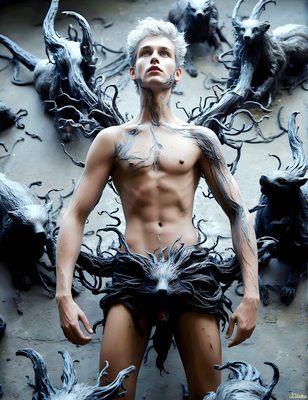 Male magic and myth: dragons, mages, elves, and sorcery. Cinematic UHD art.