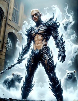 Male magic and myth: dragons, mages, elves, and sorcery. Cinematic UHD art.