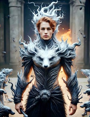 Male magic and myth: dragons, mages, elves, and sorcery. Cinematic UHD art.