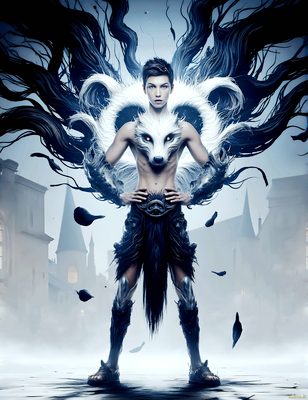 Male magic and myth: dragons, mages, elves, and sorcery. Cinematic UHD art.