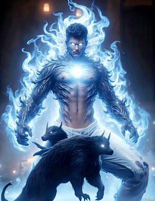 Male magic and myth: dragons, mages, elves, and sorcery. Cinematic UHD art.