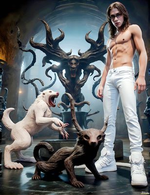 Male magic and myth: dragons, mages, elves, and sorcery. Cinematic UHD art.