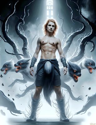 Male magic and myth: dragons, mages, elves, and sorcery. Cinematic UHD art.
