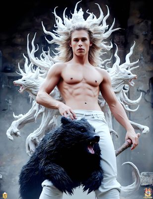 Male magic and myth: dragons, mages, elves, and sorcery. Cinematic UHD art.