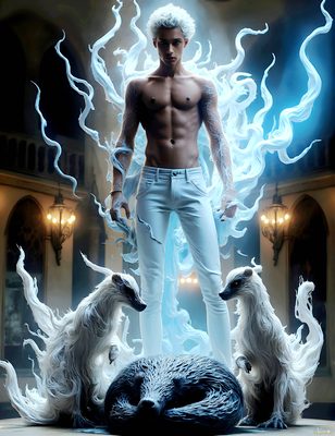 Male magic and myth: dragons, mages, elves, and sorcery. Cinematic UHD art.